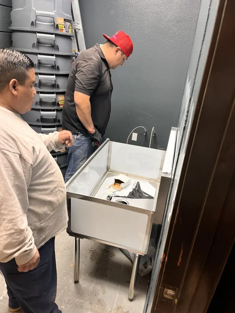 Commercial plumbing and sink installation in Upper Fells Point